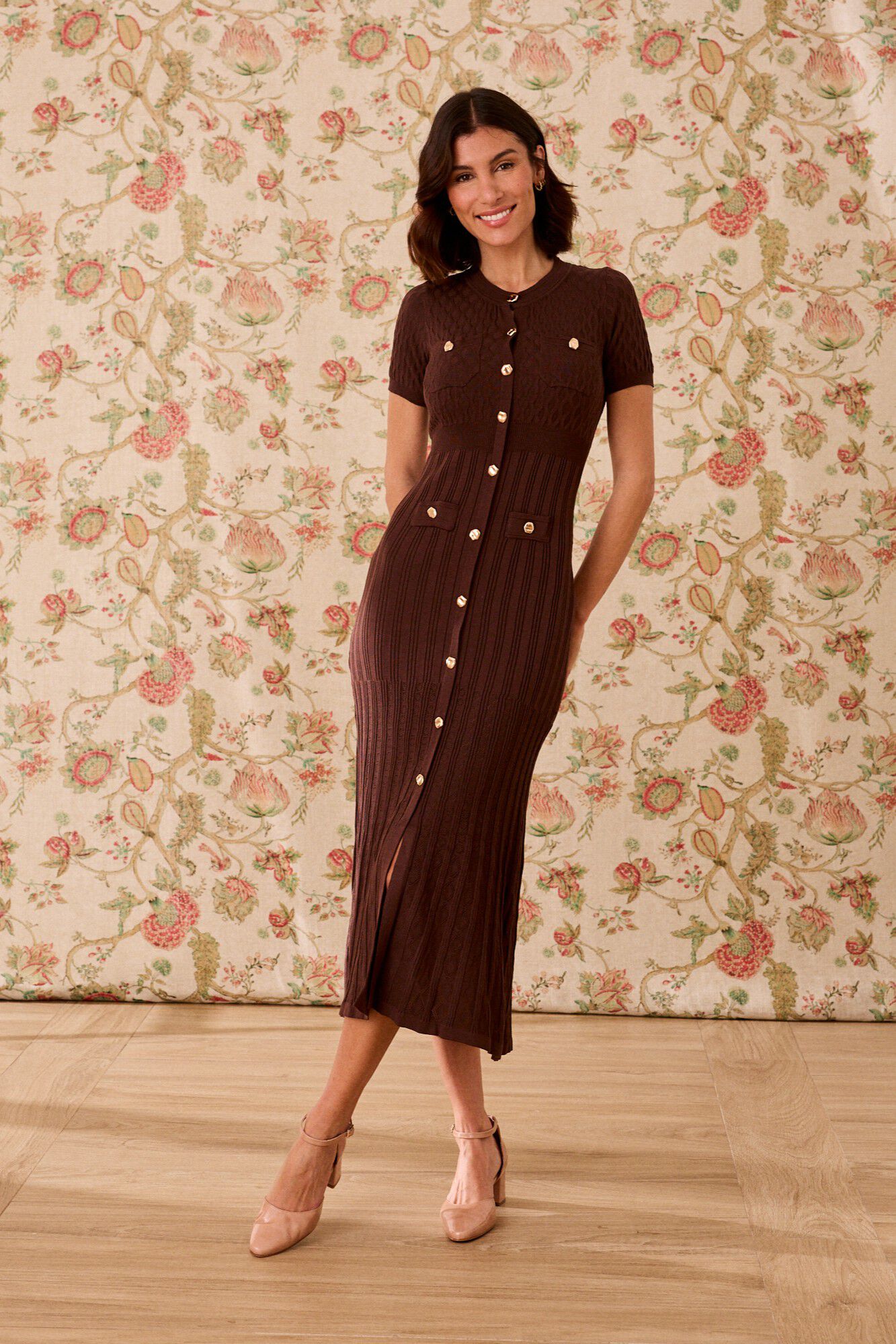 Pol&iacute;n Et Moi Vestido de malha Romina