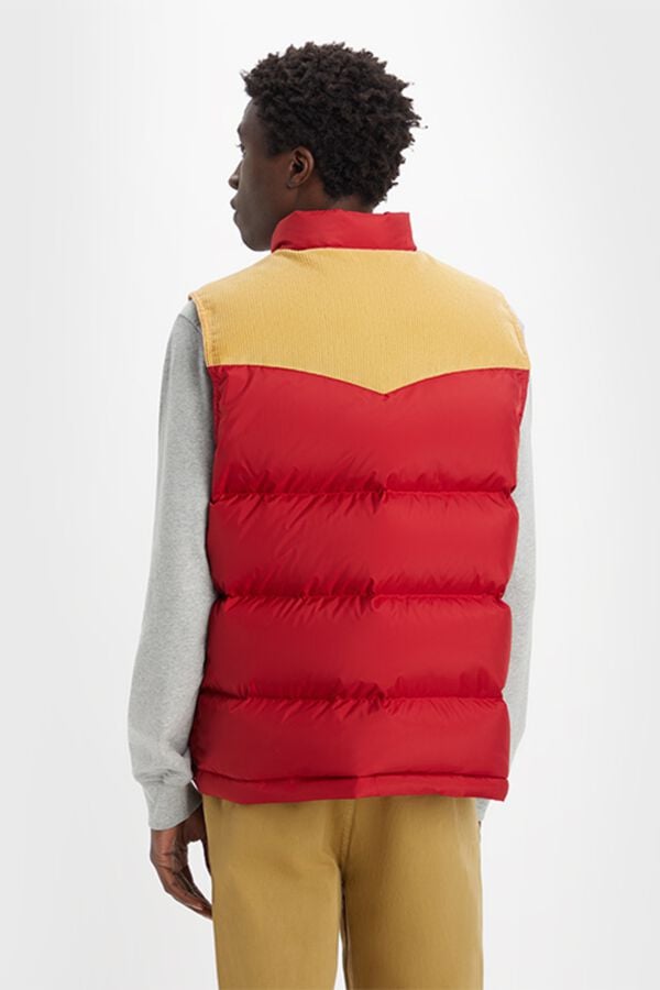 Levi's Colete acolchoado bicolor Vermelho