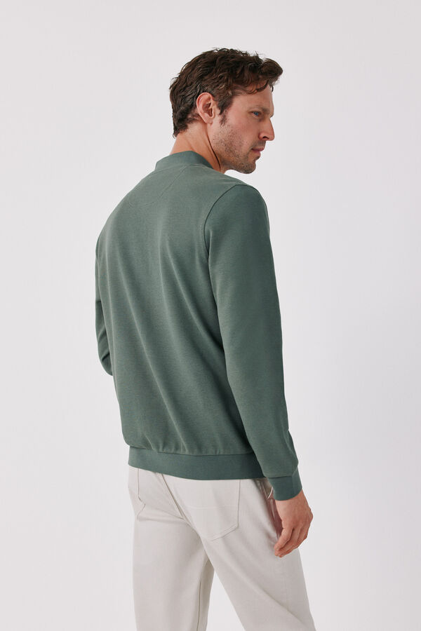 Cortefiel Structure cardigan Kaki