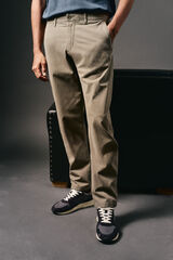 OOTO Pantalón chino slim Kaki