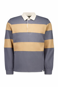 Cortefiel <br>-Regular fit<br>-Tejido de single jersey de rayas<br>-Cuello a contraste y tapeta con botones<br>-Al comprar nuestros productos de algodón estás apoyando nuestra inversión en la iniciativa Better Cotton. Este producto se ha obtenido mediante un sist