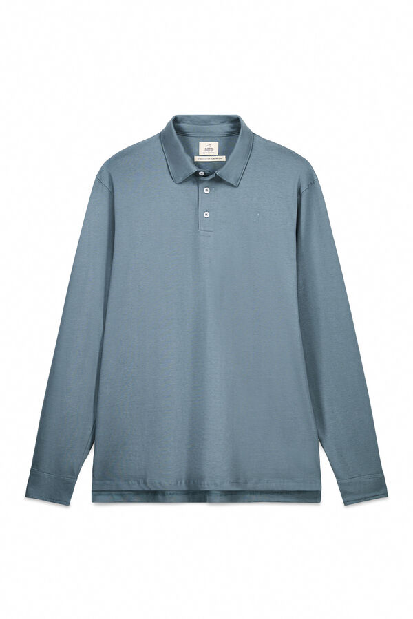 OOTO Polo de mão longa Azul
