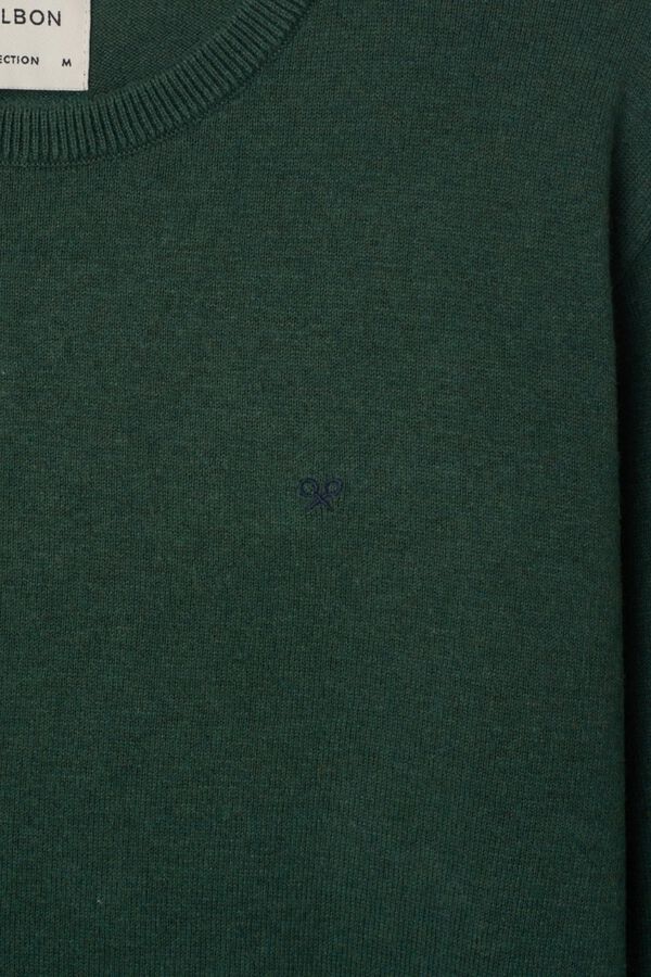 Silbon Round neck jumper Green