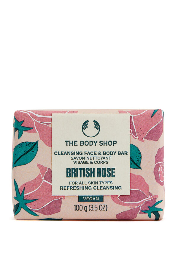 The Body Shop British Rose Solid Face and Body Bar Multicolour