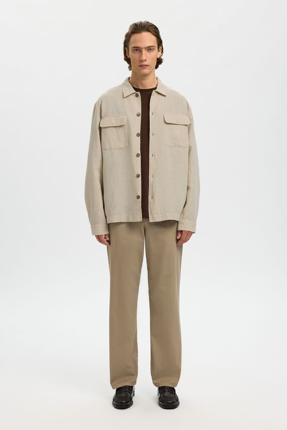 Sobrecamisa algodón lino