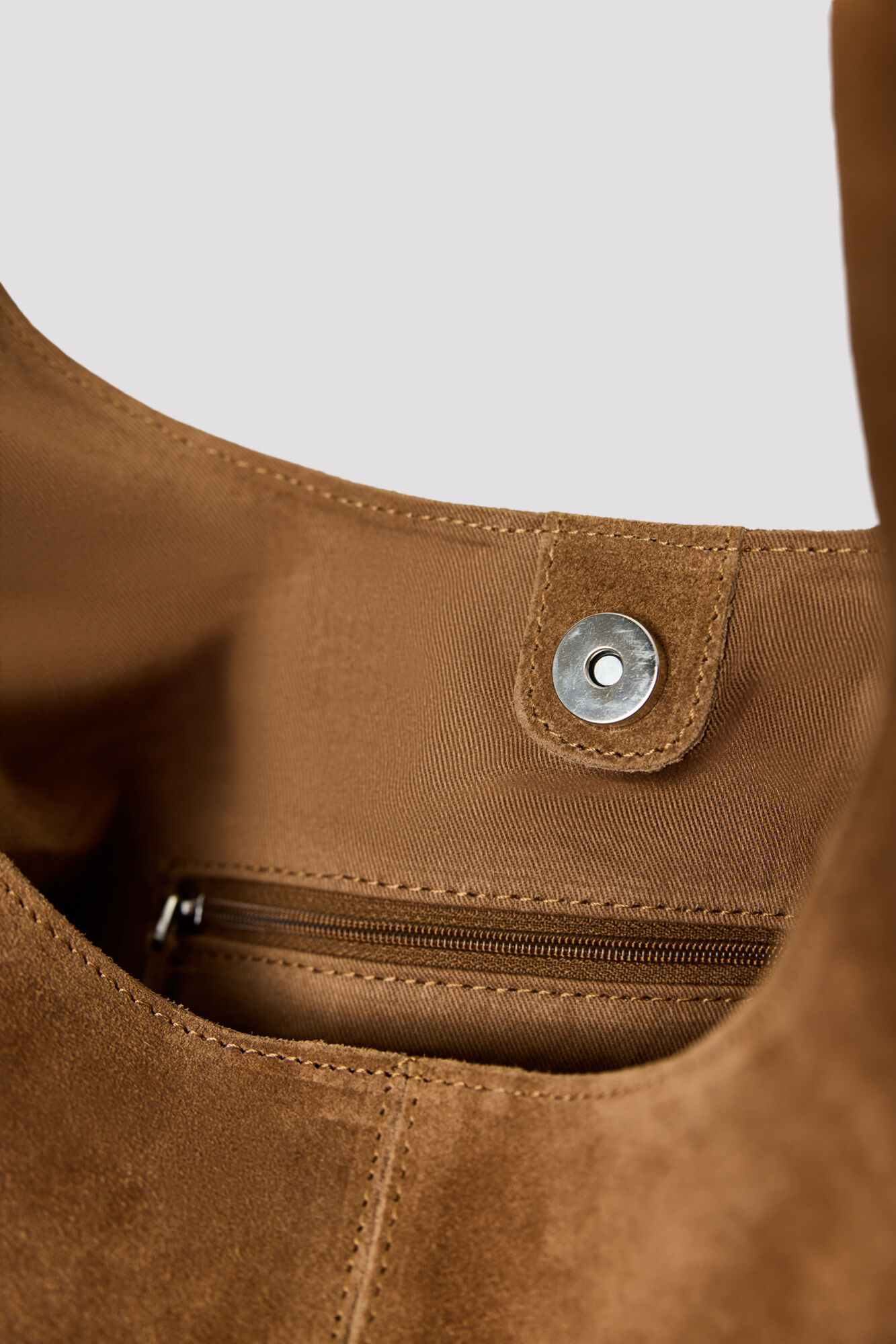 Cortefiel Leather hobo bag