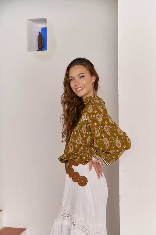 Jaase Blusa Bree com estampado Amalie Tostado