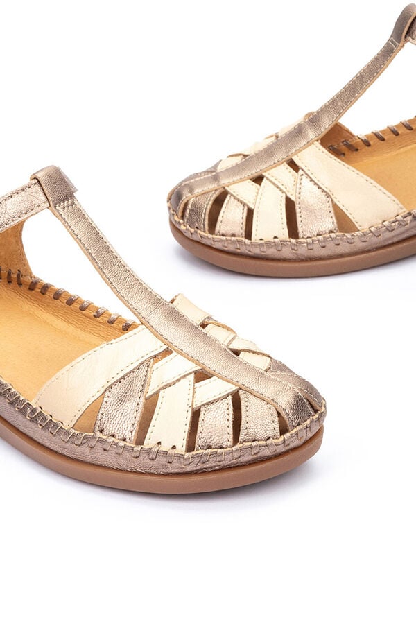 Pikolinos Sapato semiaberto com fecho aderente para mulher Cinzento