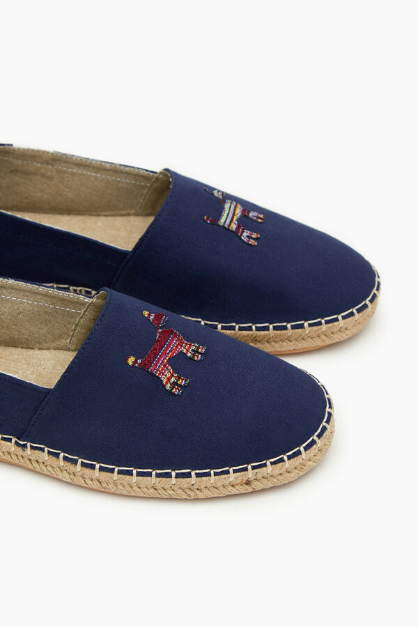 Williot Ethnic Doggy Espadrille Navy