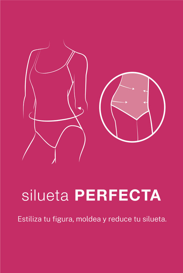 Cortefiel Shaping swimsuit with rings Ivory