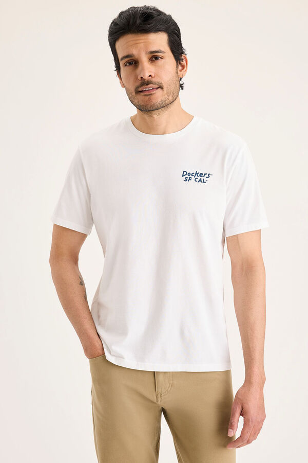 Dockers T-shirt decote redondo Impressão