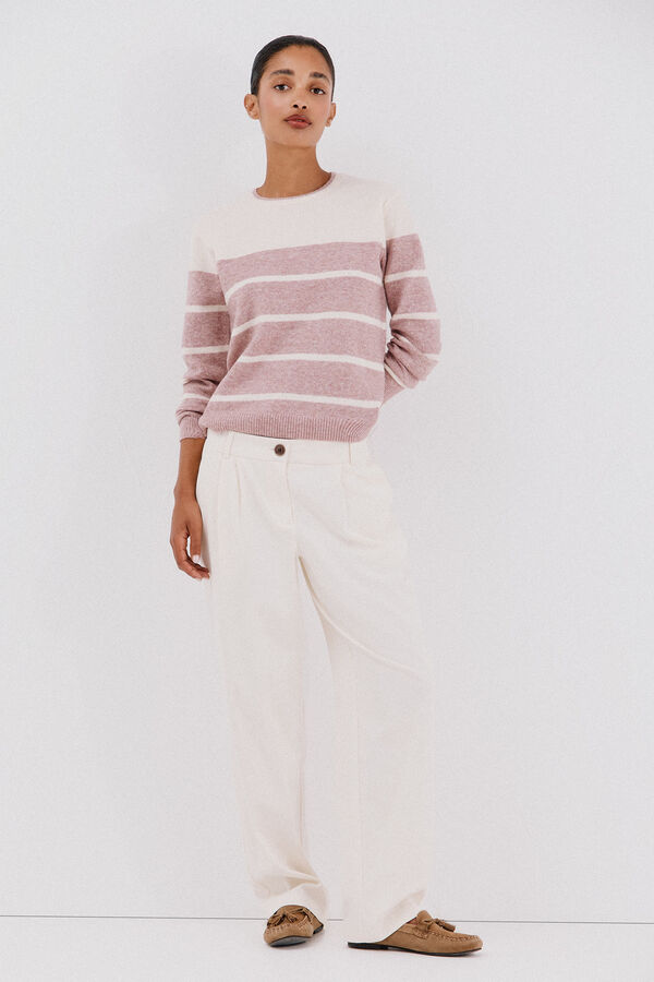 Cortefiel Soft feel jumper Pink