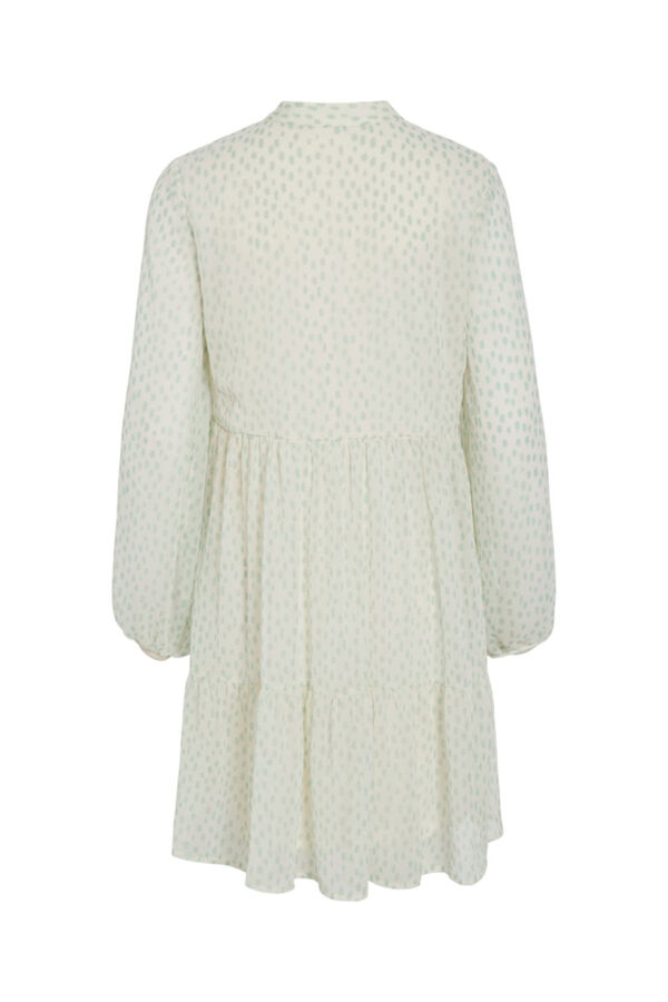 Vila Vestido curto de chiffon Azul