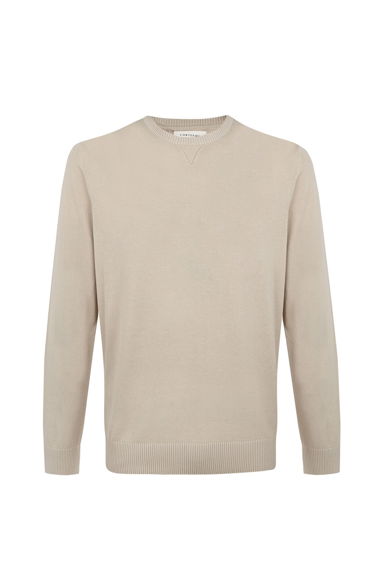 Cortefiel Jersey punto fino algod&oacute;n cuello redondo
