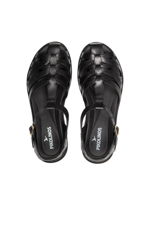 Pikolinos Women's flat buckle sandals Black