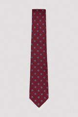 Cortefiel NATURAL silk tie Maroon