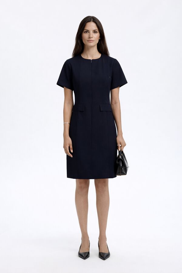 Selected Vestido curto Azul