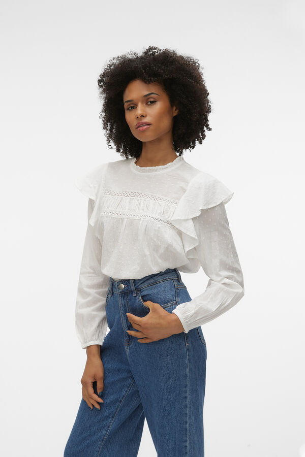 Vero Moda Blusa plumeti com top Branco