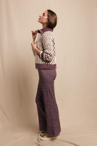 Slowlove Calças largas de malha