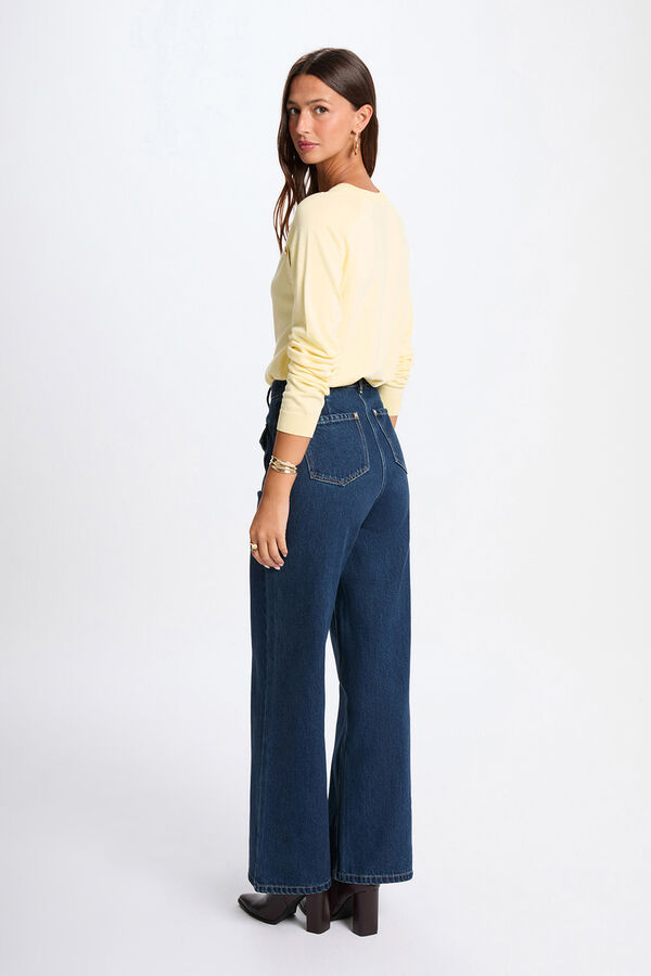 Morgan Camisola fina ajustada Amarelo