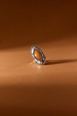 Slowlove Anillo piedra Gris