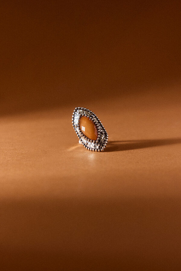 Slowlove Anillo piedra Gris