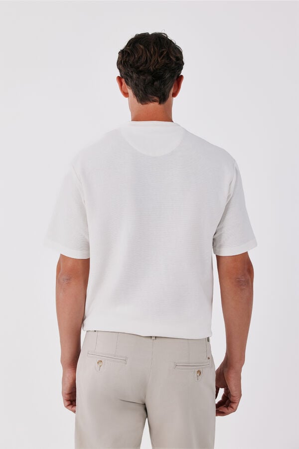 Cortefiel T-shirt estruturada Branco
