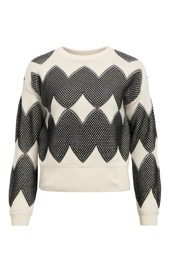 Object Camisola de malha estampado Branco