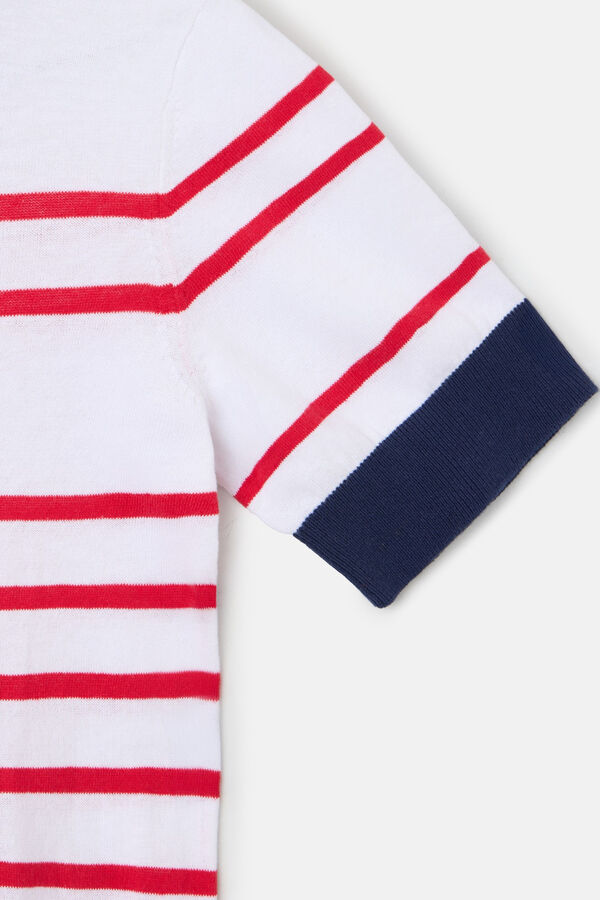 Silbon Camiseta punto silbon rayas Rojo