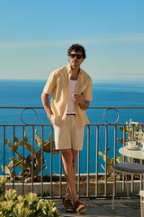 OOTO Poplin Bermuda shorts Beige