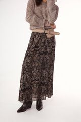 Slowlove Falda estampada con gomas Multicolorido