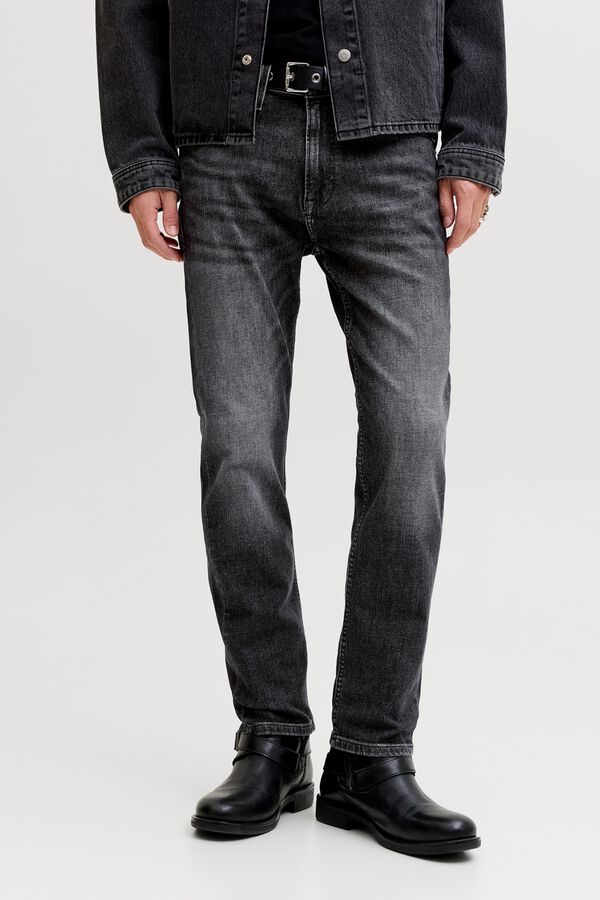 Jack & Jones Jeans regular com efeito desbotado Preto