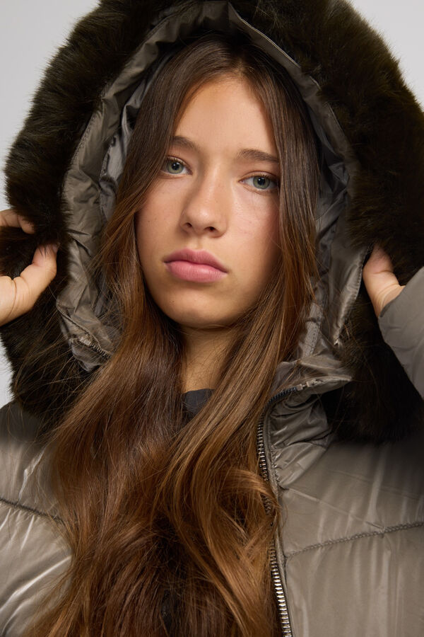 Silbon Parka curta acolchoada Verde