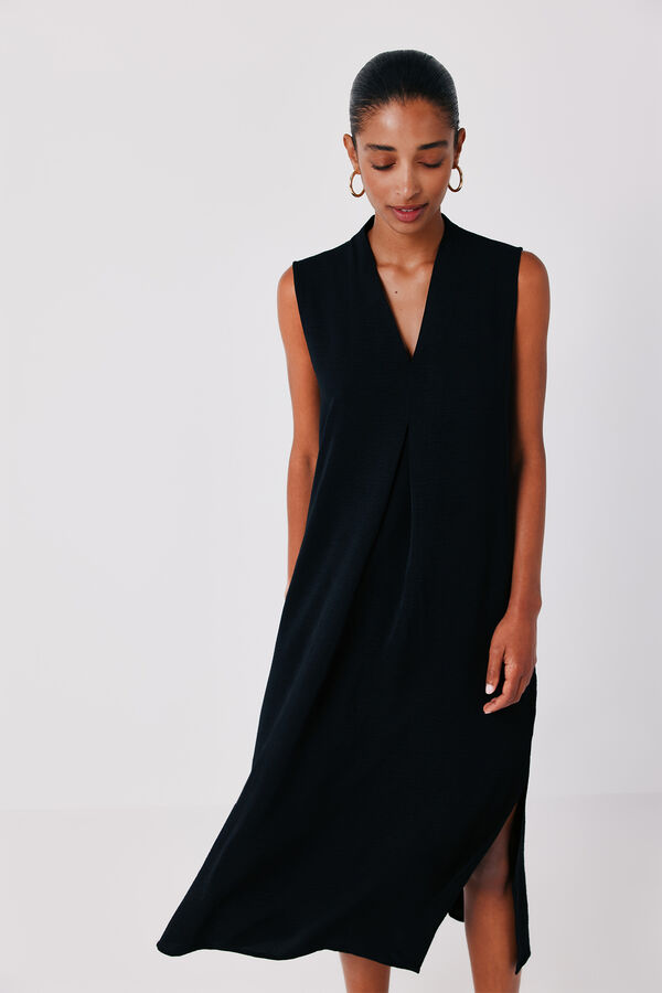 Cortefiel Tunic dress Black