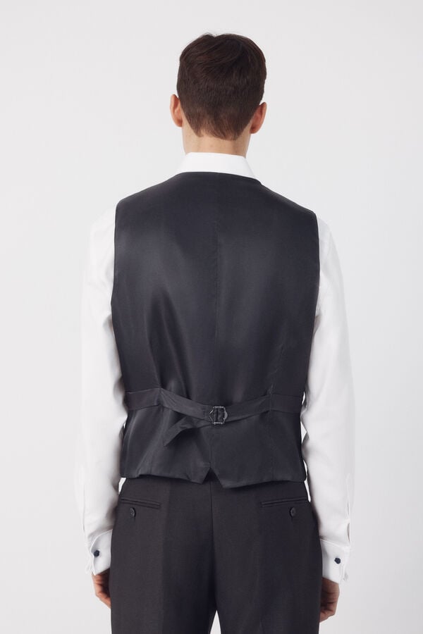 Cortefiel Vest structure XXI Serie Dark grey