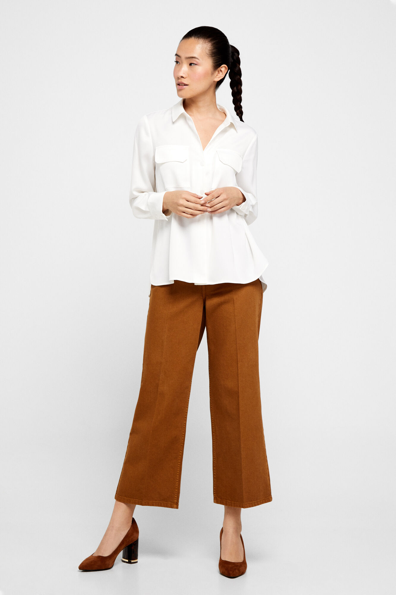 camisas blancas mujer cortefiel