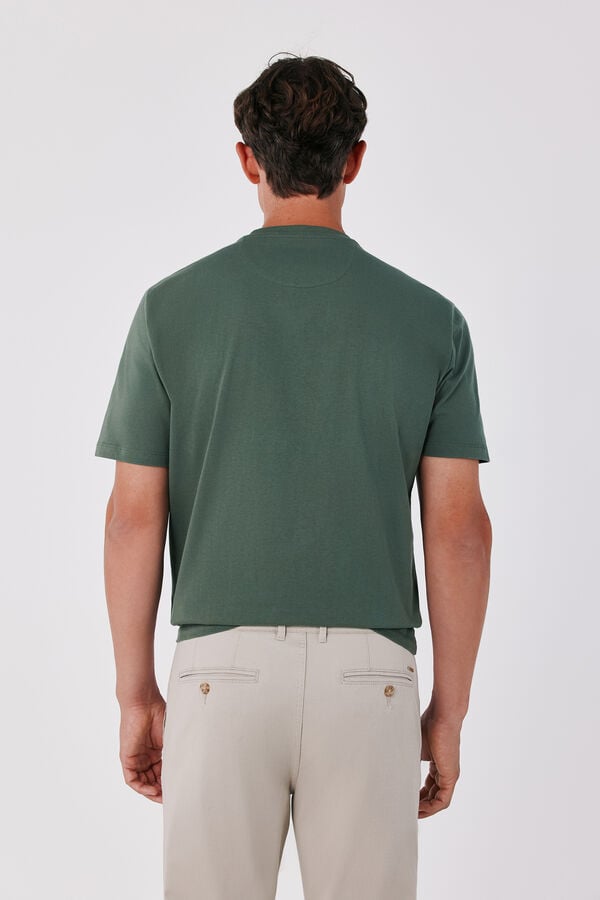 Cortefiel Basic T-shirt Kaki