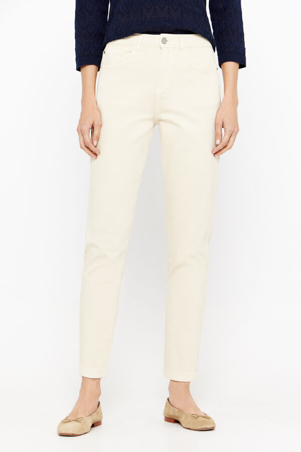 Cortefiel Mom jeans Ivory