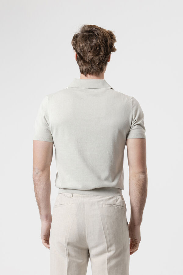 PuroEGO Jersey-knit polo shirt Blue