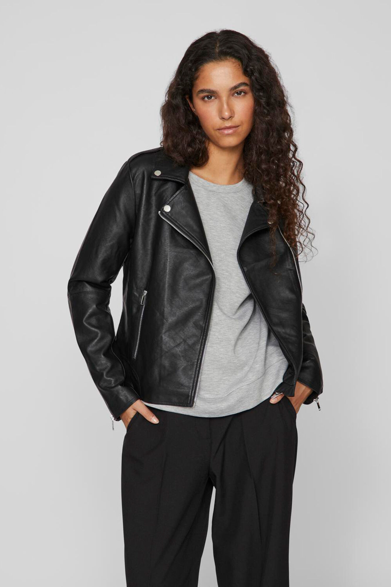 Cortefiel sale leather jacket