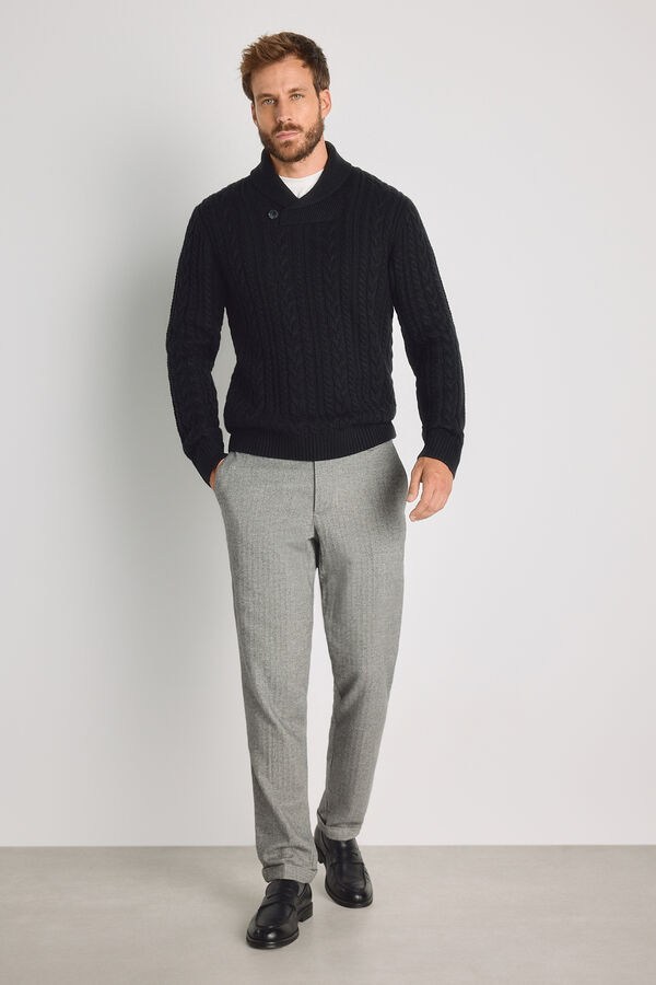Jack & Jones Cotton regular chinos Grey