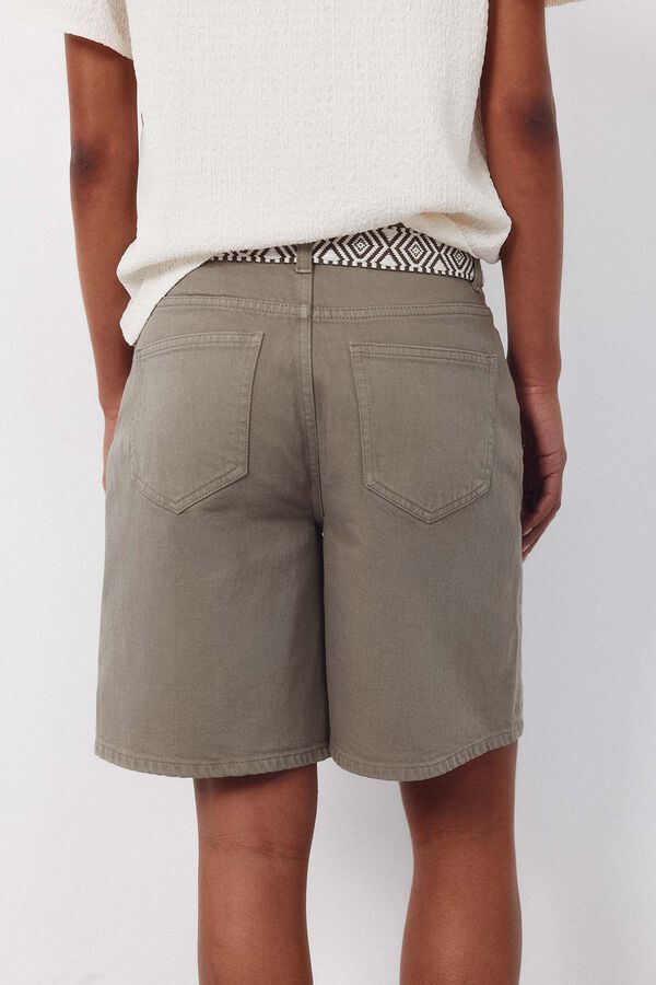 Cortefiel Denim Bermuda shorts Kaki