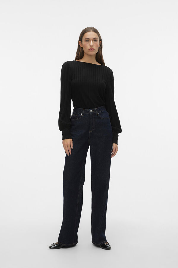 Vero Moda Long-sleeved top Black