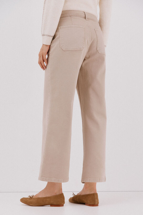 Cortefiel  marine trousers pockets Nude