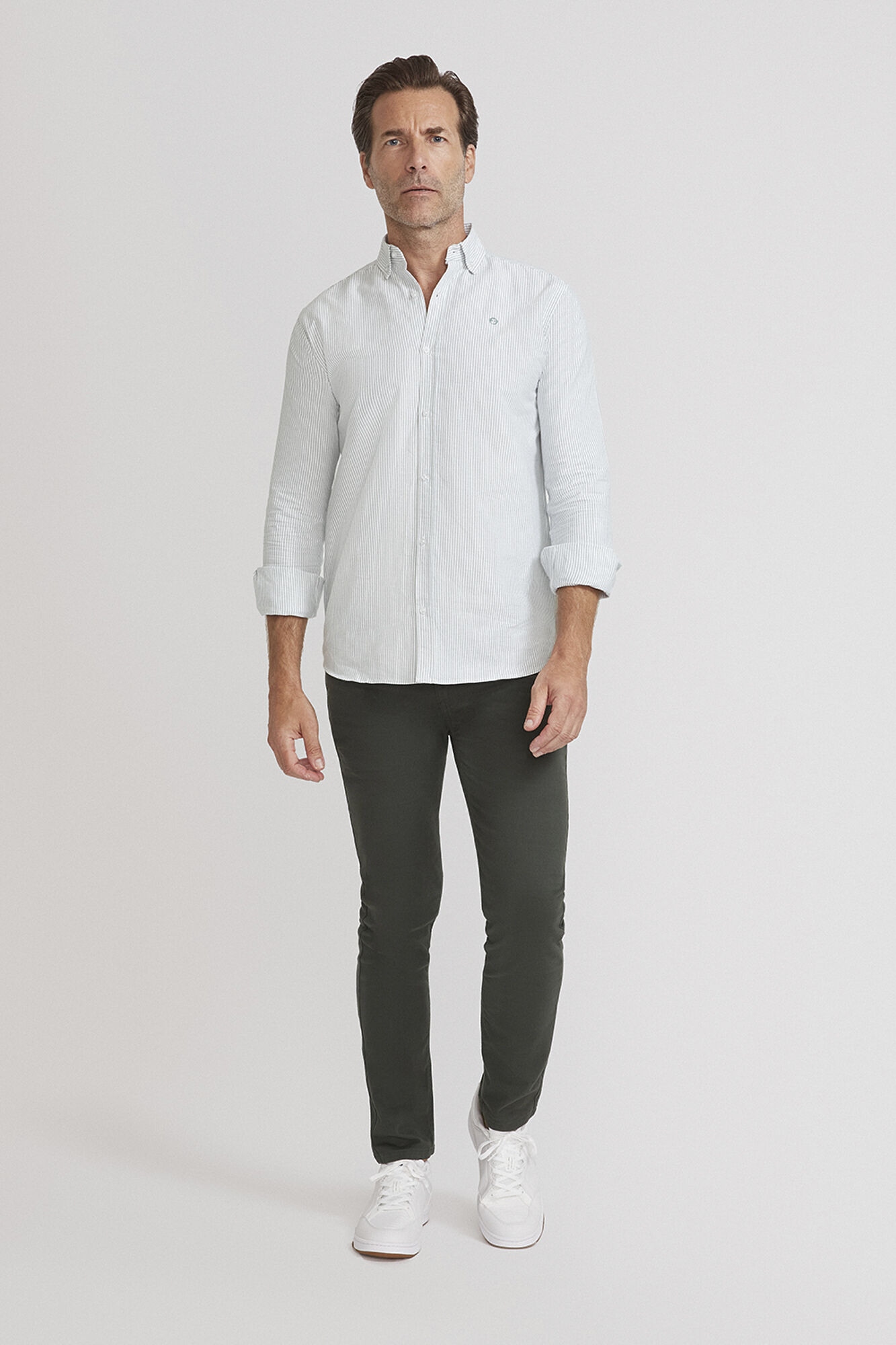 Street Monkey Camisa oxford riscas