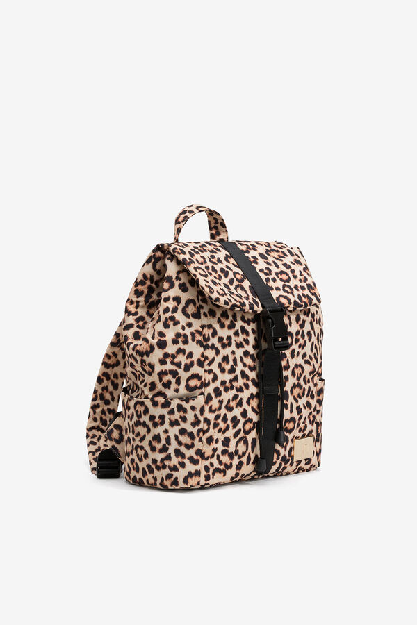 Vilanova Mochila animal print Beige