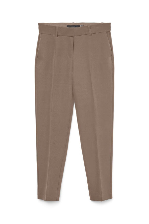 Vero Moda Calças compridas de vestir Castanho
