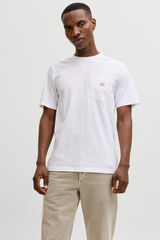 Jack & Jones T-shirt manga curta bolso Branco