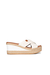 Cortefiel White Albufera braided sandals  White