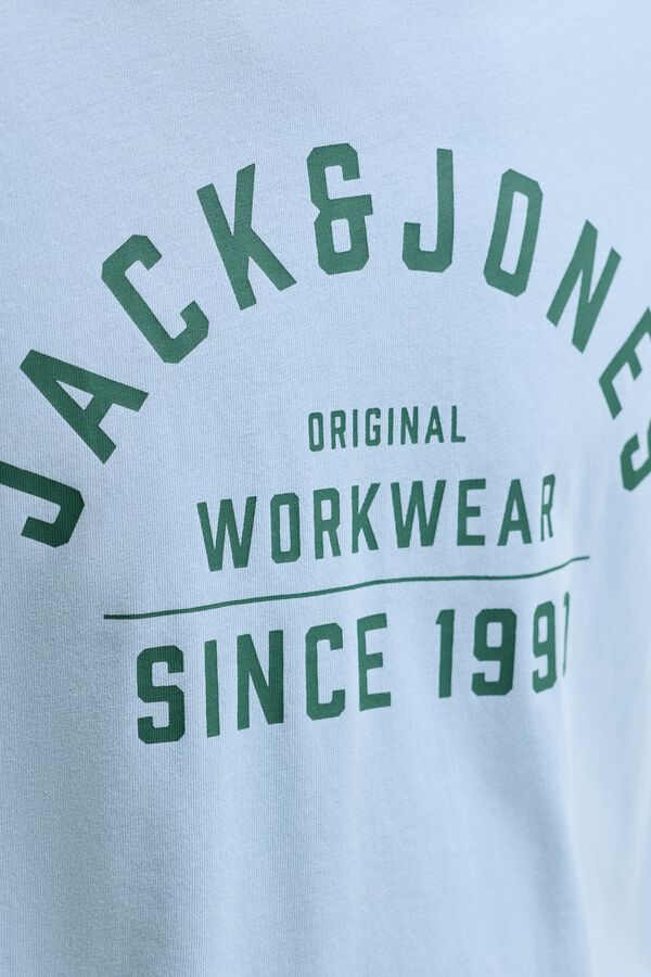 Jack & Jones Print regular fit T-shirt Blue